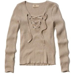 Hollister Ribbed Long Sleeve Sweater